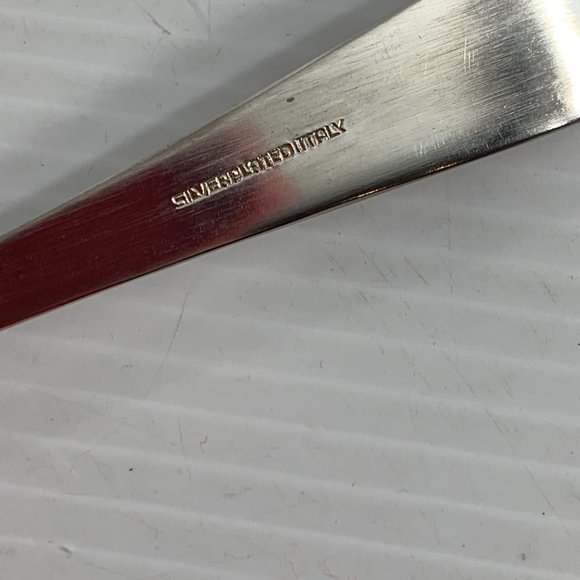 Vintage Silverplate Silver Plate Salad Serving Set Spoon Spork Fork 8.75" - Picture 3 of 4